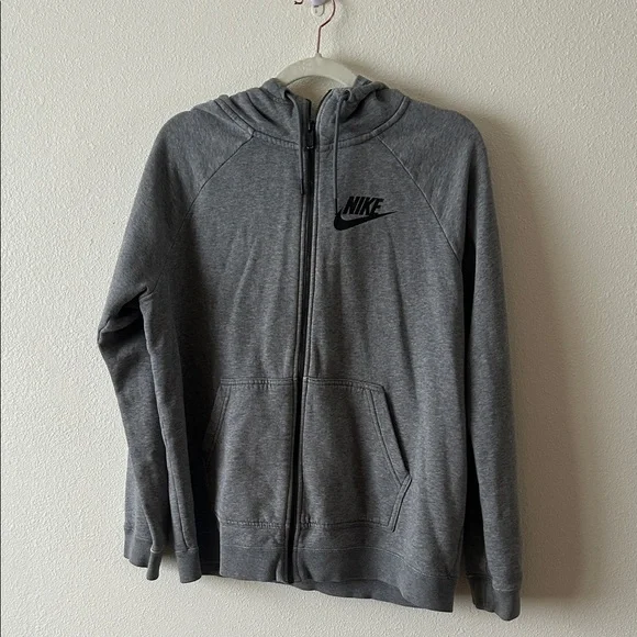 Nike Charcoal Full-Zip Hoodie - Picture 1 of 5